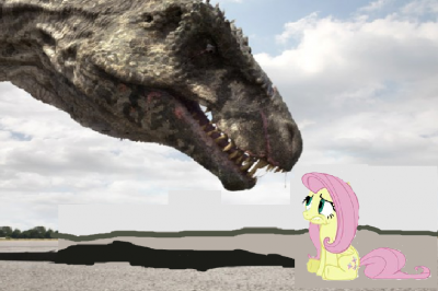 fluttershy_vs_gigantosaurus_by_sixxenomorph-d4eij6n.png